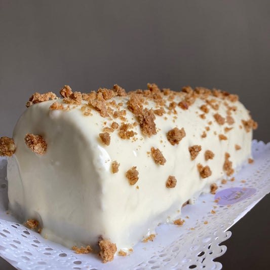 bûche vainilla caramelo