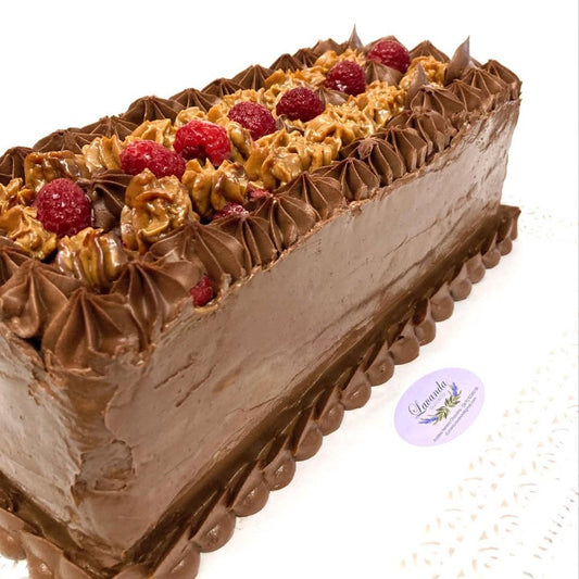 Torta bizcocho chocolate frambuesa manjar